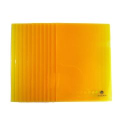 Atlas L Shape Folder - A4 - Yellow (Pack of 12)