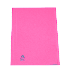 Premier Square Cut Folder with Fastener -300gsm - F/S - Pink