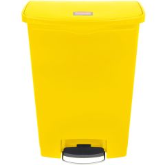 Rubbermaid 1883579 Polyethylene Resin Front Step-on Container - Yellow - 90 Liter
