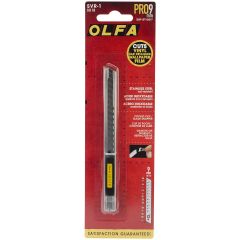 Olfa SVR-1 Stainless Steel Slide-Lock Utility Knife - 9mm - Silver