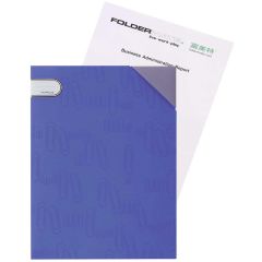 Foldermate i-Clip L-Folder with Corner Lock - A4 - Blue (Pack of 100)