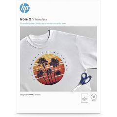 HP C6050A Iron-On T-Shirt Transfers, A4, 170 gsm, 12 Sheets