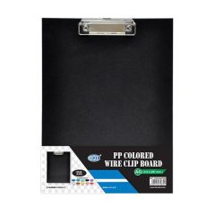 FIS FSCB0302DXBK PVC Deluxe Double Clipboard - A4 - Black
