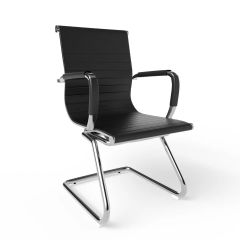 MHM UL UT-C031V PU Visitor Chair, Black