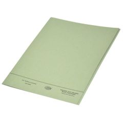 FIS FSFF7FGR Square Cut Folder with Fastener - F/S - Green