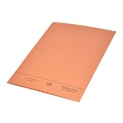 FIS FSFF7FOR Square Cut Folder with Fastener - F/S - Orange