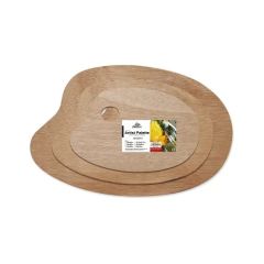Phoenix Oval Wooden Palette with 5mm thickness, 25 x 30cm