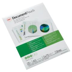 GBC 3740483 Laminating Pouch, A5 75 Micron, Pack of 25