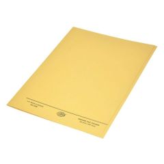 FIS FSFF9A4YL Square Cut Folder Without Fastener - A4 - Yellow