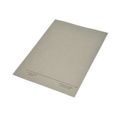 FIS FSFF7FGY Square Cut Folder with Fastener - F/S - Grey (Pack of 50)