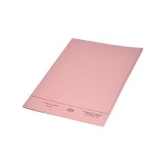 FIS FSFF7FPI Square Cut Folder with Fastener - F/S - Pink