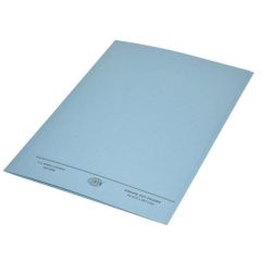 FIS FSFF9A4BL Square Cut Folder Without Fastener - A4 - Blue
