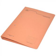 FIS FSFF4EOR Transfer Spring File with Fastener - 320GSM - F/S - Orange