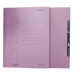 FIS FSFF6PI Spring File with Fastener - F/S - Pink