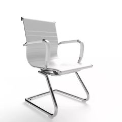 MHM UL UT-C031V PU Visitor Chair, White