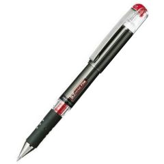 Pentel K227 Hybrid Grip DX Gel Ink Pen - 0.7mm - Red (Pack of 12)