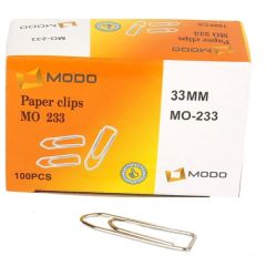Modo MO-233 Paper Clips - 33mm - 100 Clips / Pack
