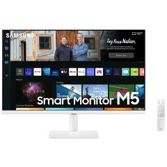 Samsung LS27BM501 M5 White Flat Monitor Full HD with Smart TV Experience - 27 Inch