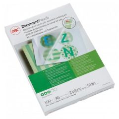 GBC IB575037 Laminating Pouch, A5 80 Micron, Pack of 100
