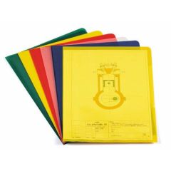 Durable 2339-06 PVC Transparent Folder - A4 - Blue (Pack of 50)