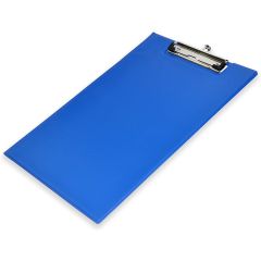FIS FSCB0301BL PVC Double Clipboard with Wire Clip -  F/S - Blue