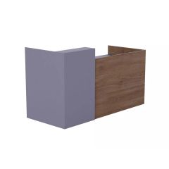 MHM RD-2 Reception Desk, 180 cm, Truffle Davos Oak-Dust Grey