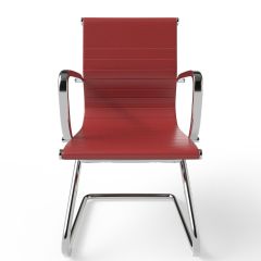 MHM UL UT-C031V PU Visitor Chair, Maroon