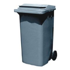 Alfa Plastic Garbage Bin with Wheel - Grey - 240 Liter
