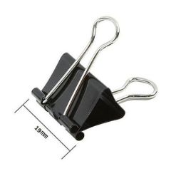 Maxi MX-BCL19  Binder Clip - 19mm - 12 Clips / Pack