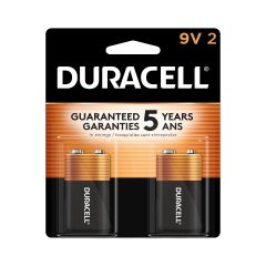 Duracell 9V Alkaline Battery Black (Pack of 2)