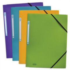 Elba 100201129 Elastic Memphis Folder - A4 - Assorted Color - 1 Piece