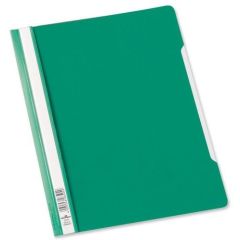 Durable 2570-05 Clear View Folder - A4 - Green (Pack of 50)