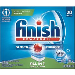 Finish All In 1 Deep Clean Dishwasher Detergent Powerball - 20 Tablets