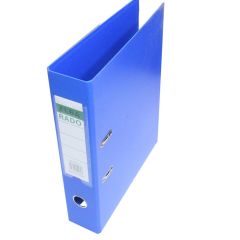 Alba Rado Colored PP Box File Broad - F/S - 8cm Spine - Blue (Pack of 20)