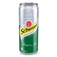 Schweppes Ginger Ale Soda Water - 330ml Can