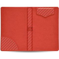 FIS FSCLBFMRD2 Executive Bill Folder with Italian PU Cover & Pen Holder - 155 x 245mm - Maroon