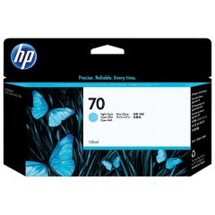 HP C9390A 70 Light Cyan 130-ml DesignJet Ink Cartridge
