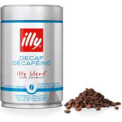 illy Decaffeinated 7646 Whole Bean Coffee, 250 g Pack of 12