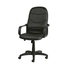 Mazaya MF0178 High Back Executive Chair - Black In Leather