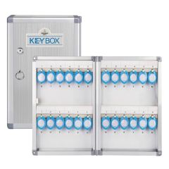 Glosen B1024 Lockable Small Size 24 Keys Economic Portable Key Box, 220 x 63 x 325 mm