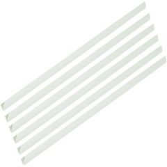 FIS FSPG03-WH Plastic Flat Sliding Bar - 3mm - White (100 / Pack)