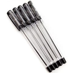 Cello Fine Grip Ball Point Pen - 0.7mm Ball - Black (Pack of 12)