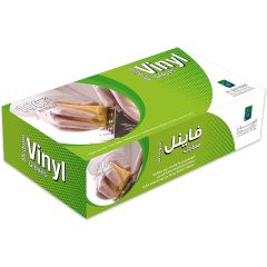 Fun Indispensable Vinyl Disposable Gloves With Powder, Medium (Pack of 100)