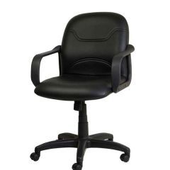 Mazaya MF 0179 Medium Back Executive Chair - Black In Fabric