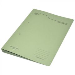 FIS FSFF4EGR Transfer Spring File with Fastener - 320GSM - F/S - Green