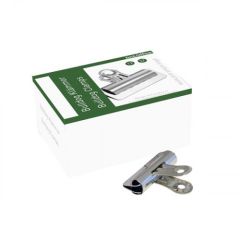 BNT 746800 Bulldog Binder Clip - 57mm - Silver - 12 Clips / Pack
