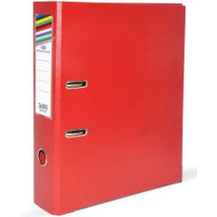 FIS FSBF8A4PRE Lever Arch PP Box File - A4 - 8cm Spine - Red
