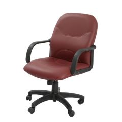 Mazaya MF 0179 Medium Back Executive Chair - Brown In Fabric
