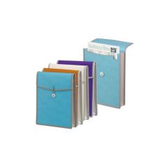 Foldermate i-Clip Top Load Attache File - A4 - Blue (Pack of 15)