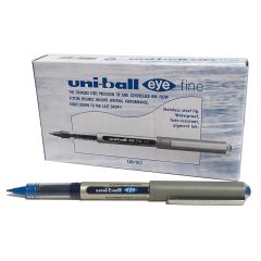 Uni-ball UB157 Eye Fine Roller Ball Pen - 0.7mm - Blue (Pack of 12)